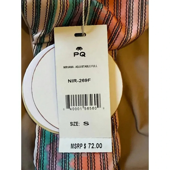 PQ Nirvana Adjustable Full Bikini Bottom Small SM S NWT - Picture 5 of 5